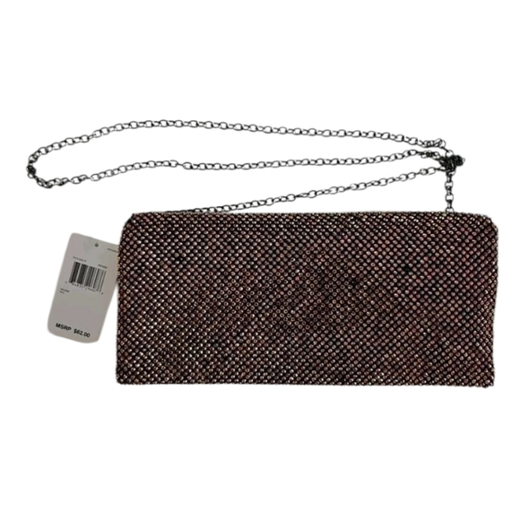 Gunne Sax by Jessica McClintock Helena Diamond Clutch Mesh‎ Evening Bag - Picture 12 of 15